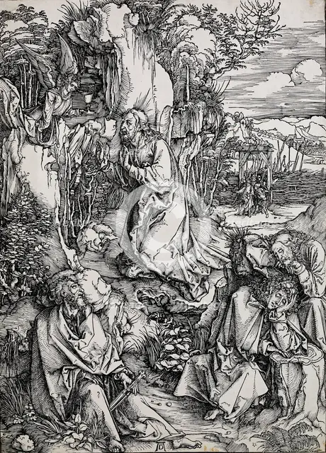 Christ on the mount of olives, 1496-1511. Artist: Albrecht Durer.
