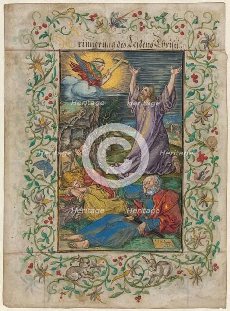 Christ on the Mount of Olives, 1508 and 1580s. Creators: Albrecht Durer, Georg Mack the Elder.