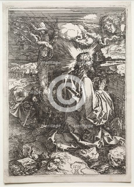 Christ on the Mount of Olives, 1515. Creator: Albrecht Dürer (German, 1471-1528).