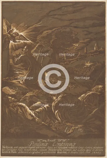 Christ on the Mount of Olives, 1743. Creator: John Baptist Jackson.