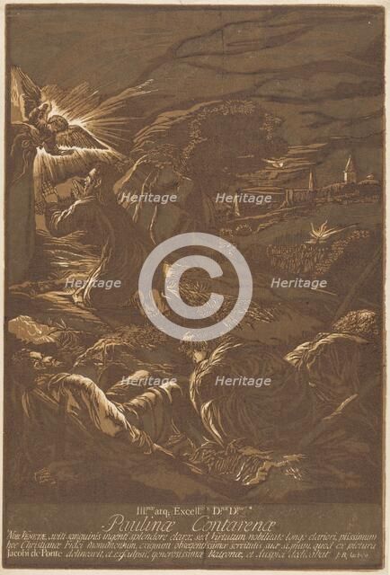 Christ on the Mount of Olives, 1743. Creator: John Baptist Jackson.
