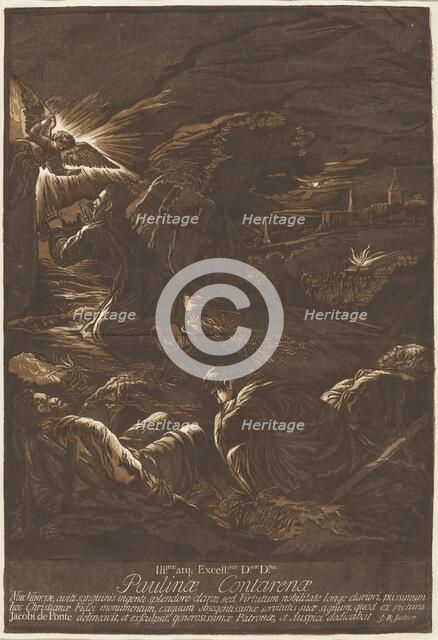 Christ on the Mount of Olives, 1743. Creator: John Baptist Jackson.