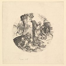 Christ on the Mount of Olives (copy in roundel), ca. 1435-1491. Creator: Unknown