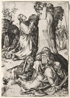 Christ on the Mount of Olives. Creator: Martin Schongauer (German, c.1450-1491)