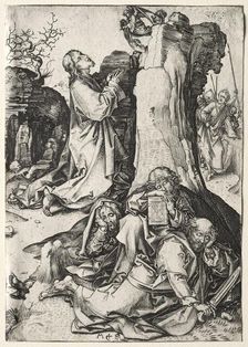 Christ on the Mount of Olives. Creator: Martin Schongauer (German, c.1450-1491)