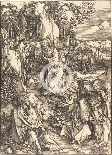 Christ on the Mount of Olives, c. 1497/1499. Creator: Albrecht Durer.