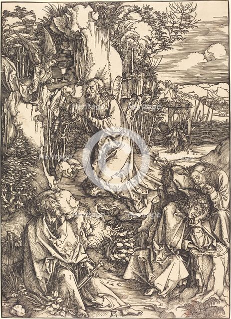 Christ on the Mount of Olives, c. 1497/1499. Creator: Albrecht Durer.