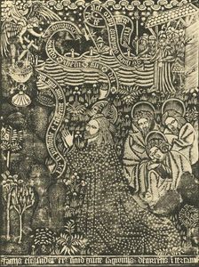 Christ on the Mount of Olives (Dotted Print) 1915. Creator: Unknown