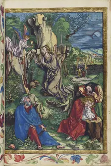 Christ on the Mount of Olives. From the Great Passion (Passio domini nostri Jesu), 1511. Creator: Dürer, Albrecht (1471-1528)