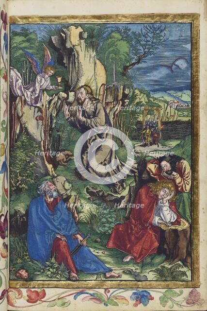 Christ on the Mount of Olives. From the Great Passion (Passio domini nostri Jesu), 1511. Creator: Dürer, Albrecht (1471-1528).