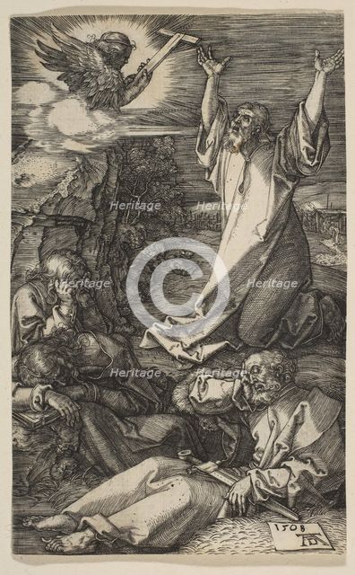 Christ on the Mount of Olives, from The Passion, 1508. Creator: Albrecht Durer.