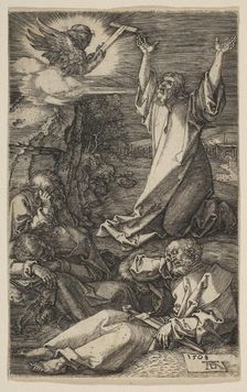Christ on the Mount of Olives, from The Passion, 1508. Creator: Albrecht Durer