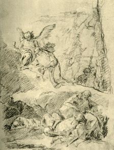Christ on the Mount of Olives mid 18th century, (1928). Artist: Giovanni Battista Tiepolo
