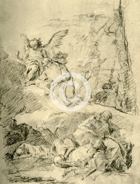 'Christ on the Mount of Olives', mid 18th century, (1928). Artist: Giovanni Battista Tiepolo.