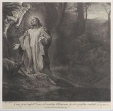 Christ on the Mount of Olives, with an angel at upper left, 1783-1812. Creator: Stefano Tofanelli
