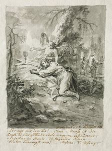 Christ on the Mount of Olives, The Flagellation, Christ Crowned with Thorns, The Crucifixion, 1788. Creator: Martin Johann Schmidt (Austrian, 1718-1801)
