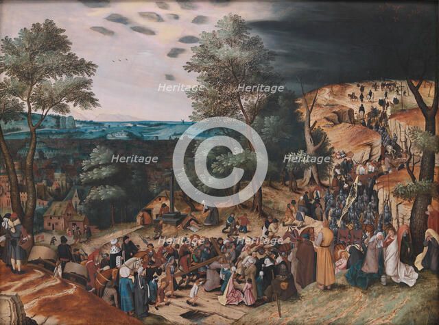 Christ on the Road to Calvary;The Way to Calvary, 1579-1638. Creator: Pieter Brueghel the Younger.