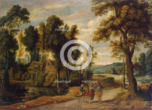 Christ on the Road to Emmaus, 1640. Creator: Jan Wildens.