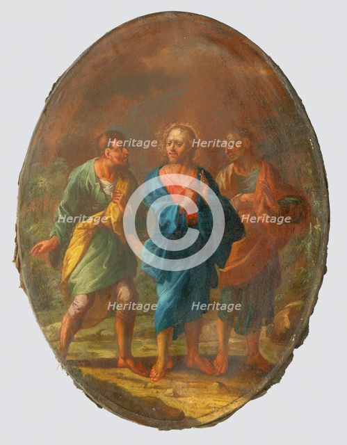 Christ on the Road to Emmaus, 18th century. Creator: Unknown.