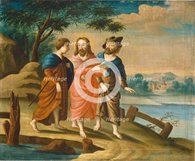 Christ on the Road to Emmaus, c. 1725/1730. Creator: Unknown.