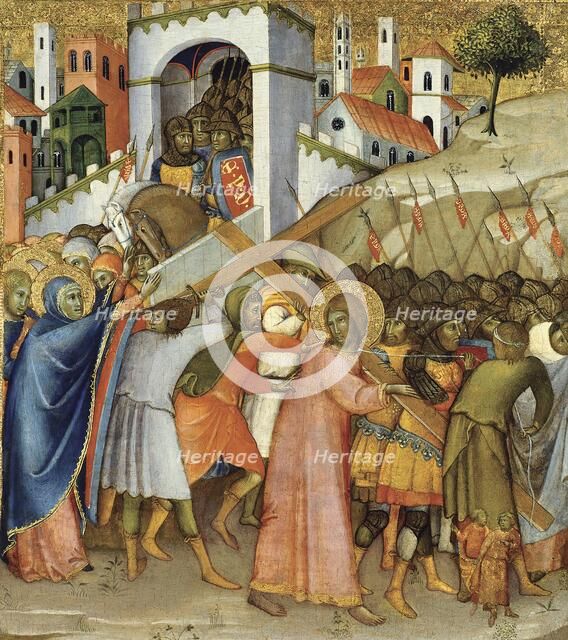 Christ on the route to Calvary, 1415. Creator: Andrea di Bartolo.