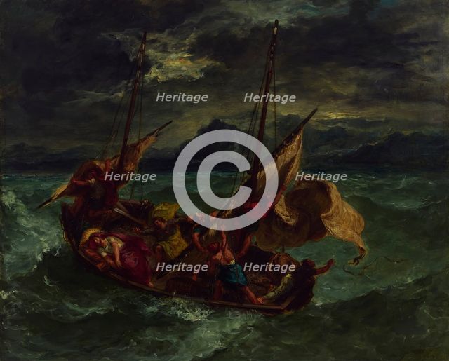 Christ on the Sea of Galilee, 1854. Creator: Eugene Delacroix.