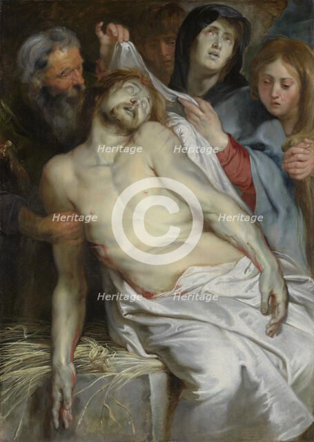 Christ on the Straw, 1618. Creator: Peter Paul Rubens.