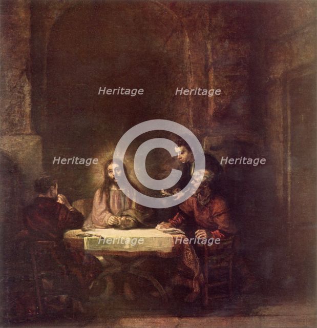 'Christ at Emmaus', 1648, (1967).  Creator: Rembrandt Harmensz van Rijn.