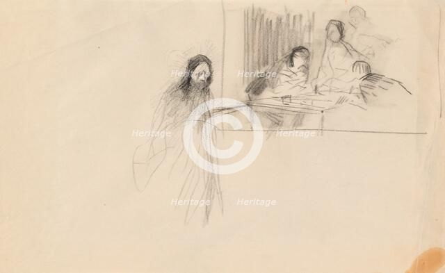 Christ at Emmaus, c. 1902. Creator: Jean Louis Forain.