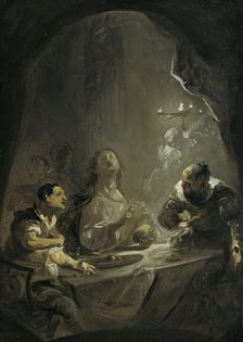 Christ at Emmaus, c1772/1773. Creators: Joseph Winterhalder the Younger, Franz Anton Maulbertsch