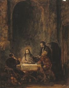 Christ at Emmaus. Creator: Benjamin West (American, 1738-1820), attributed to