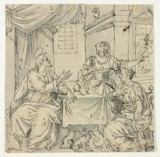 Christ at the Table of Mary and Martha, n.d. Creator: Unknown