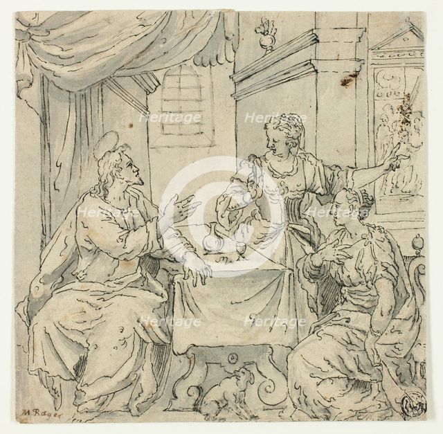 Christ at the Table of Mary and Martha, n.d. Creator: Unknown.