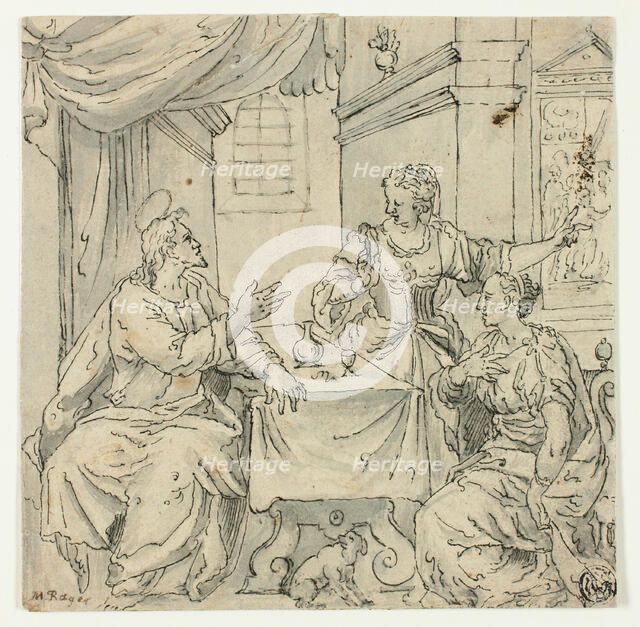 Christ at the Table of Mary and Martha, n.d. Creator: Unknown.