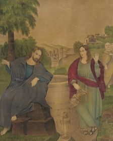 Christ at the Well, 19th century. Creator: D.W. Kellogg & Co