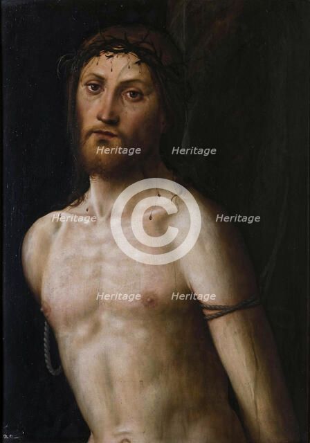 Christ at the Column, 15th century. Creator: Costa, Lorenzo (1460-1535).