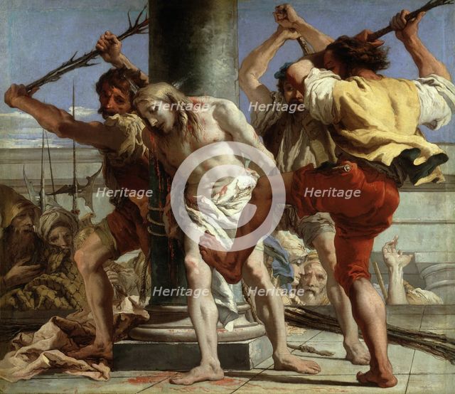 Christ at the Column, 1772. Artist: Tiepolo, Giandomenico (1727-1804)