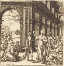 Christ at the Feast of Tabernacles, probably c. 1576/1580. Creator: Leonard Gaultier