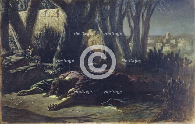 Christ at the Garden of Gethsemane, 1878. Artist: Perov, Vasili Grigoryevich (1834-1882)