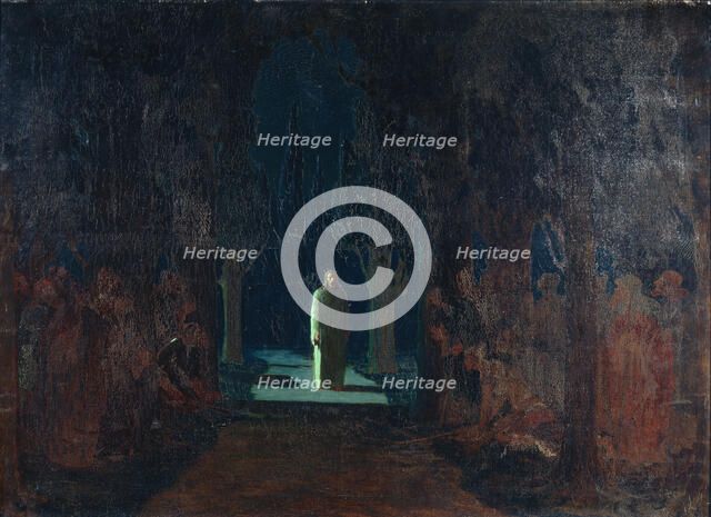 Christ at the Garden of Gethsemane. Artist: Kuindzhi, Arkhip Ivanovich (1842-1910)