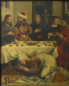 Christ at the house of Simon the Pharisee, ca 1510-1520. Creator: Master of the Magdalen Legend (active ca 1483-1527)