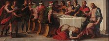 Christ at the house of Simon the Pharisee, c1610. Creator: Balducci, Giovanni (1560-1631)