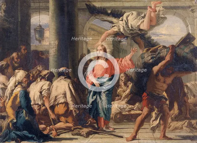 'Christ at the pool of Bethesda', 1780. Creator: Giovanni Domenico Tiepolo.