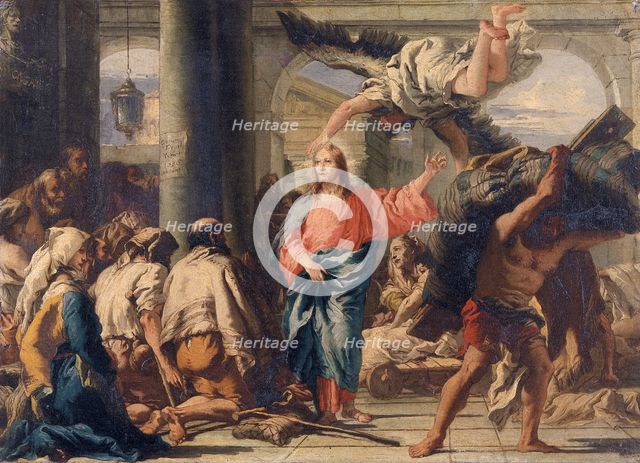 'Christ at the pool of Bethesda', 1780. Creator: Giovanni Domenico Tiepolo.