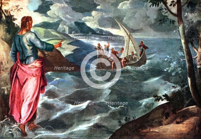 'Christ at the Sea of Galilee', c1575-1580, (1925).Artist: Jacopo Tintoretto