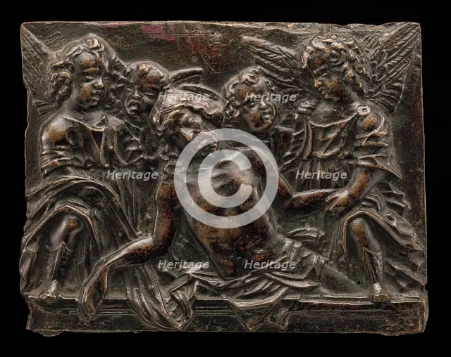 Christ Attended in the Tomb by Four Angels, c. 1500. Creator: Unknown.
