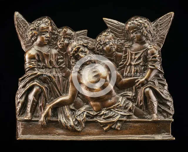 Christ Attended in the Tomb by Four Angels, c. 1500. Creator: Unknown.