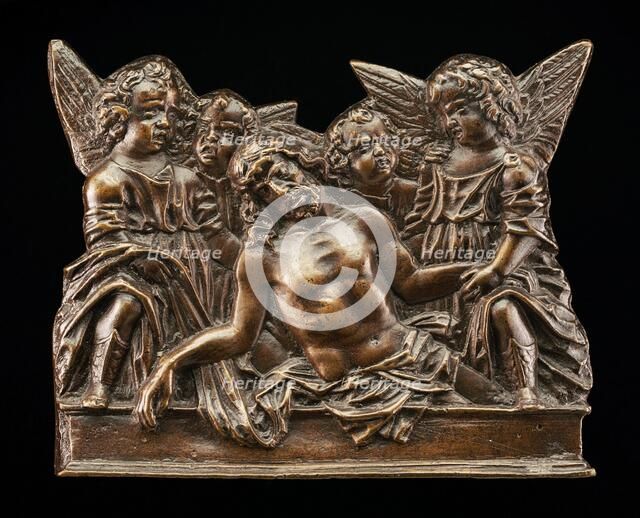 Christ Attended in the Tomb by Four Angels, c. 1500. Creator: Unknown.