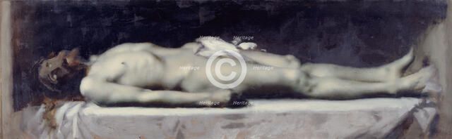 Christ au tombeau, c.1899. Creator: Jean Jacques Henner.