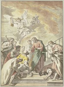 Christ administering the Eucharist. Creator: Jean Jouvenet